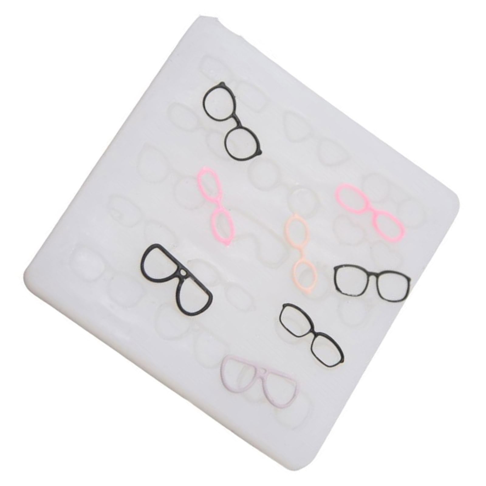 EINCORN Silicone Mold for Pottery Clay Doll Face Eyeglass Frame Decoration Eyeglass Frames Resin Moulds Soft Clay Doll Face Mold, 8cm, As the Picture Shows