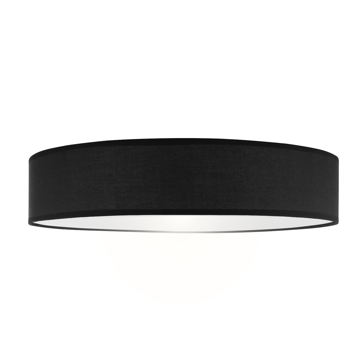 Smartwares Deckenleuchte – Textilschirm – 60 cm Ø – 4x E27 – Max. 18 W – Für LED geeignet – Schwarz – IDE-60047