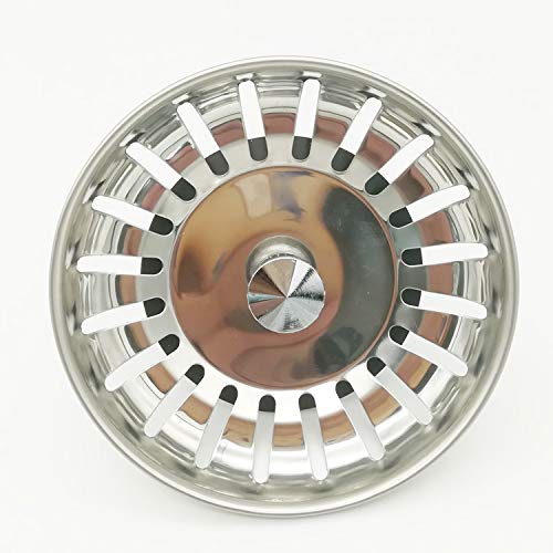 Blanco 125555 - Filtro di ricambio per lavello da cucina, 24 fessure 82 mm, in acciaio INOX