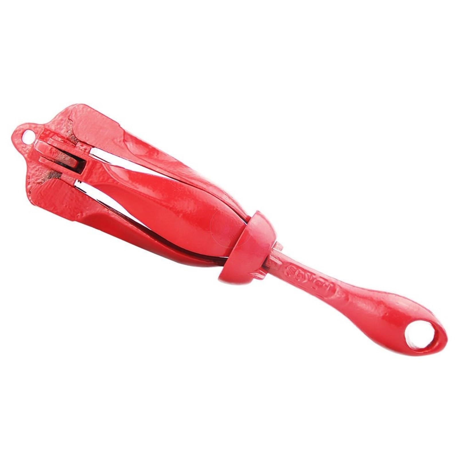 Kotwica kajakowa 3.3-22 lb składana czerwona kotwica kotwica hakowa do wędkowania, skuter wodny, deska SUP, ponton wiosłowy akcesoria do kajaków