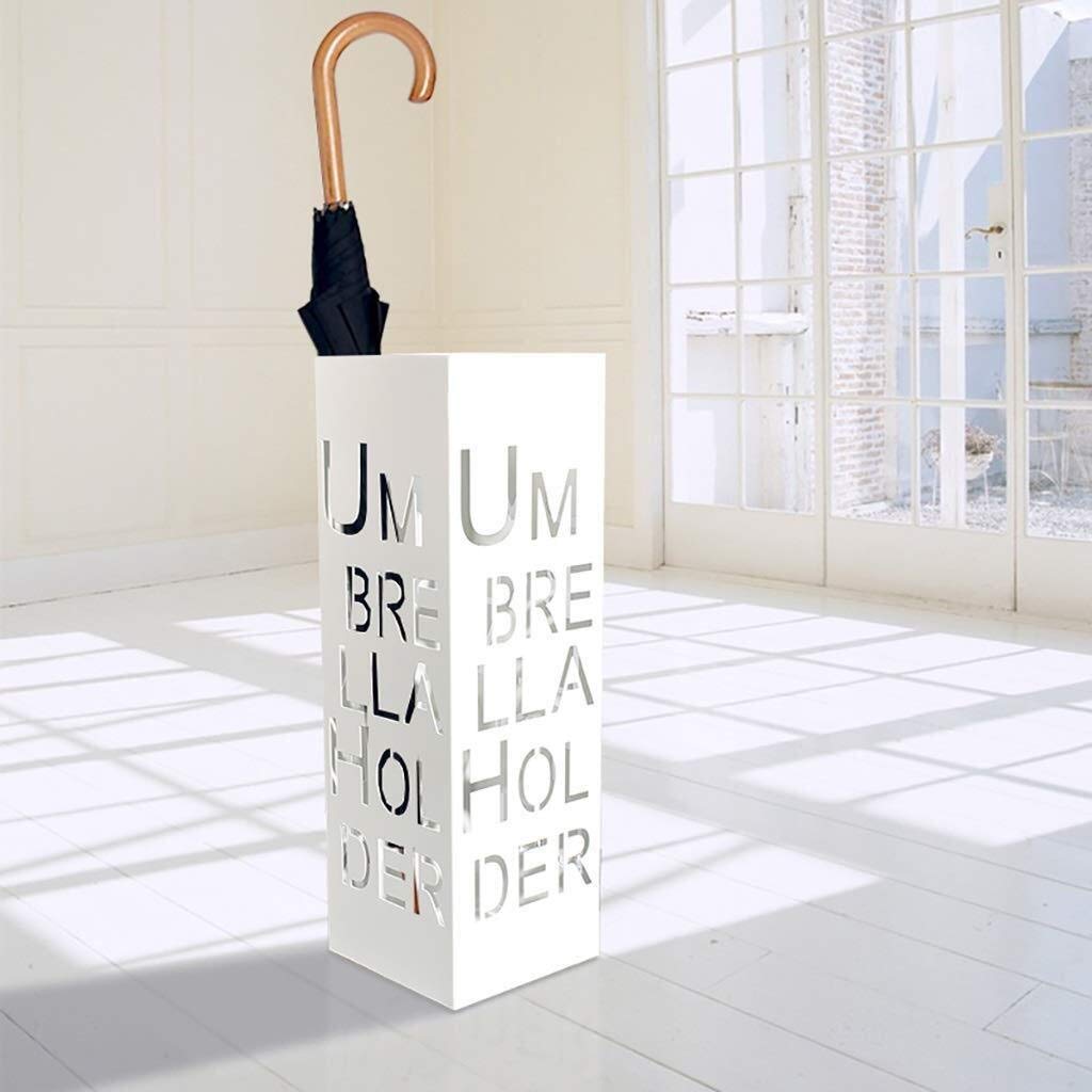 Porte-parapluies seau en fer blanc pour éviter les gouttes d'eau au sol