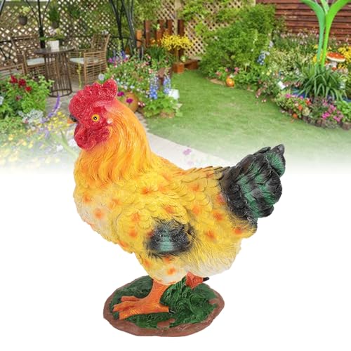 Sculpture d'animal de ferme en résine avec finition détaillée faite main pour un jardin d'exception