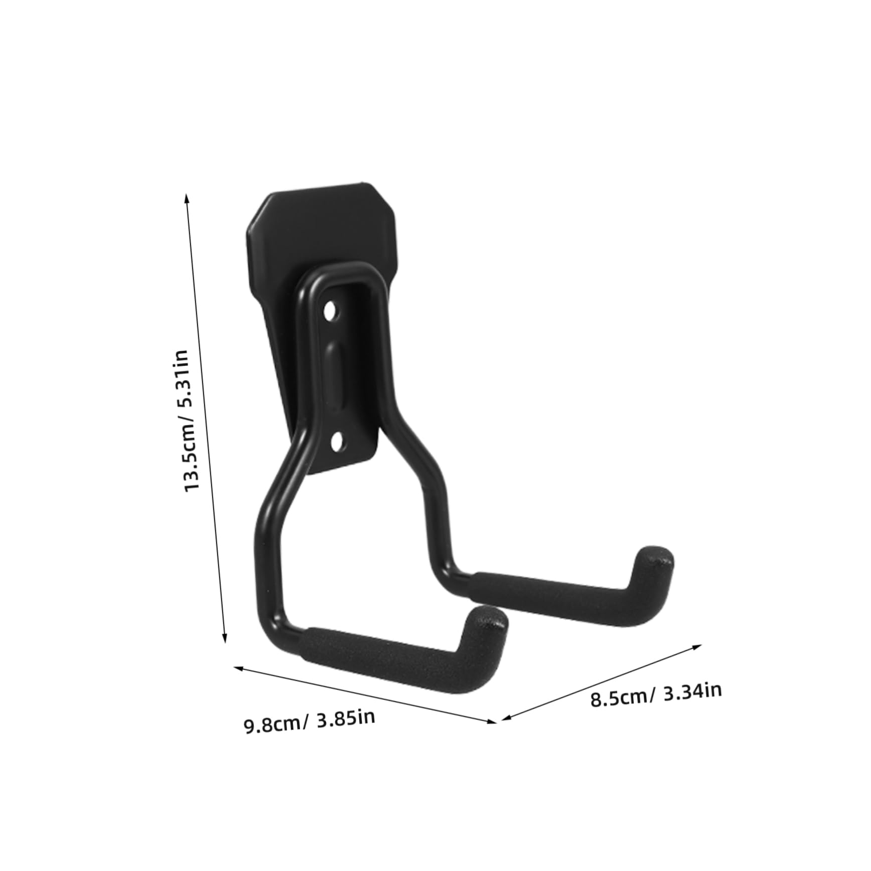 WOONEKY Heavy Duty Garage Hooks with Slip Coating Wall Mount Utility Hangers for Organizing Bikes Ladders and Garden Tools Durable Storage for Garage and Workshop