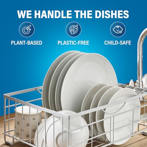 Image of YUCO Dishwasher Sheet, Enzyme Powered 72 Loads, Phosphate-Free Dishwasher Detergent Sheets, Multi-Layer Cleaning Sheet, Fast Dissolving Grease Removal, Fresh Lemon Scent, Safe for All Dishwashers