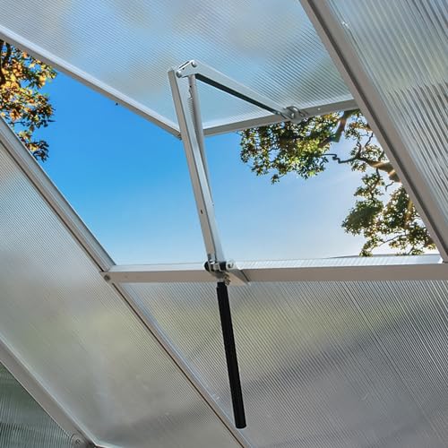 Holwim Gewächshaus Fensteröffner Automatisch automatischer Fensteröffner für Gewächshaus temperaturgesteuert Hubkraft 7 5 kg Öffnungsweite 45 cm ohne Strom