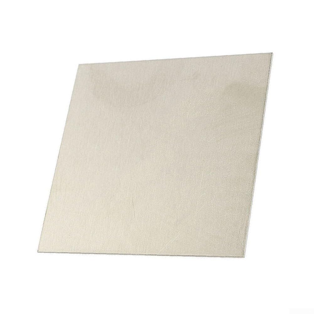Platte aus reinem Nickel, 100 x 100 mm, 0,5 mm, 1 mm, 2 mm, 3 mm Dicke, für Galvanik-Anodenelemente, Höhe 2 mm