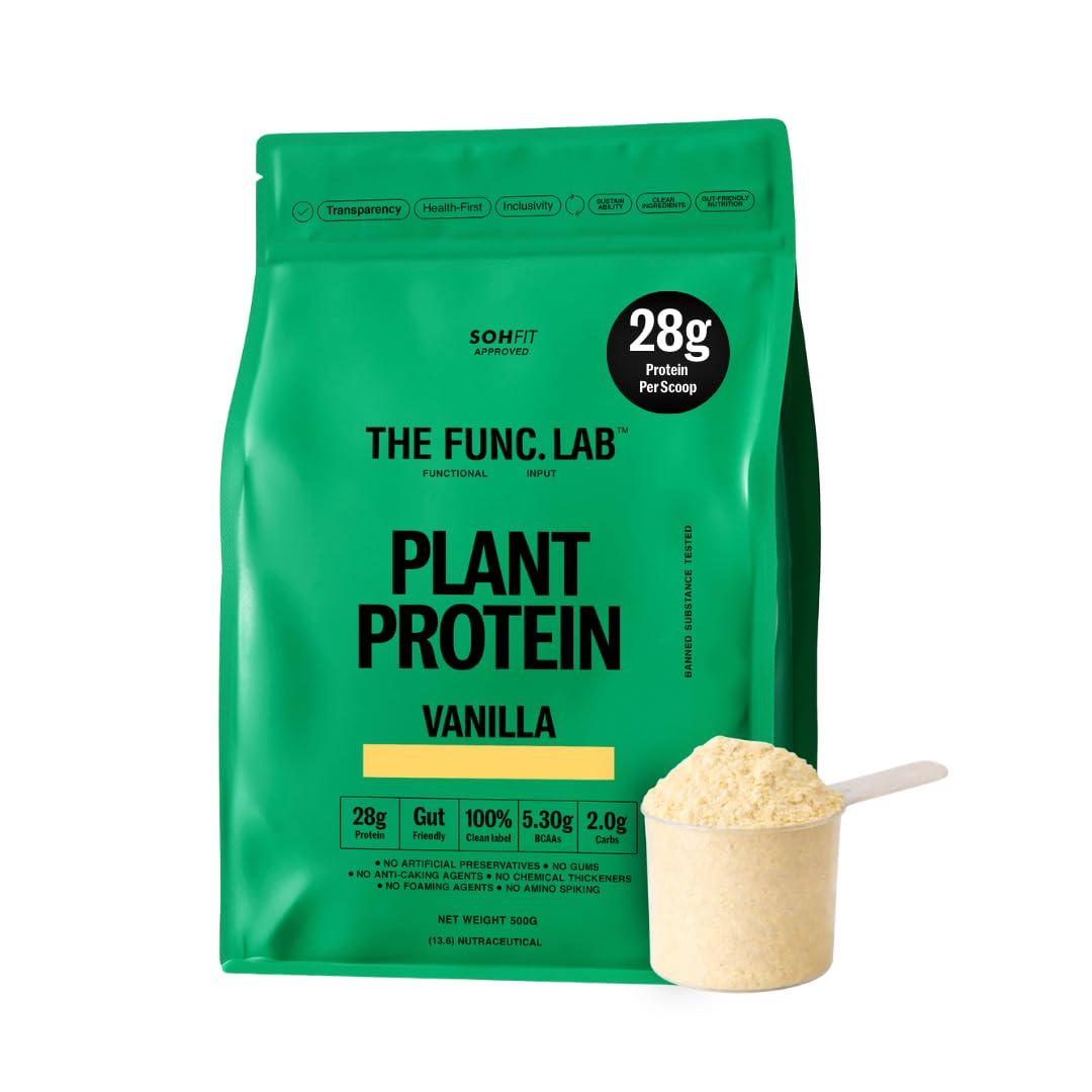 The Func. Lab Plant Protein for Men and Women – Dark Chocolate | 500g | 26g Protein per Scoop | Pea and Rice Blend | Vegan, Sugar‑Free | Gut Friendly, Vegetarian — Amazon image 9