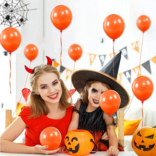 Image of Orange Balloons 110Pcs, 5 Inch Small Latex Party Balloons, Mini Thick Orange Balloons for Birthday Wedding Baby Shower Decorations.