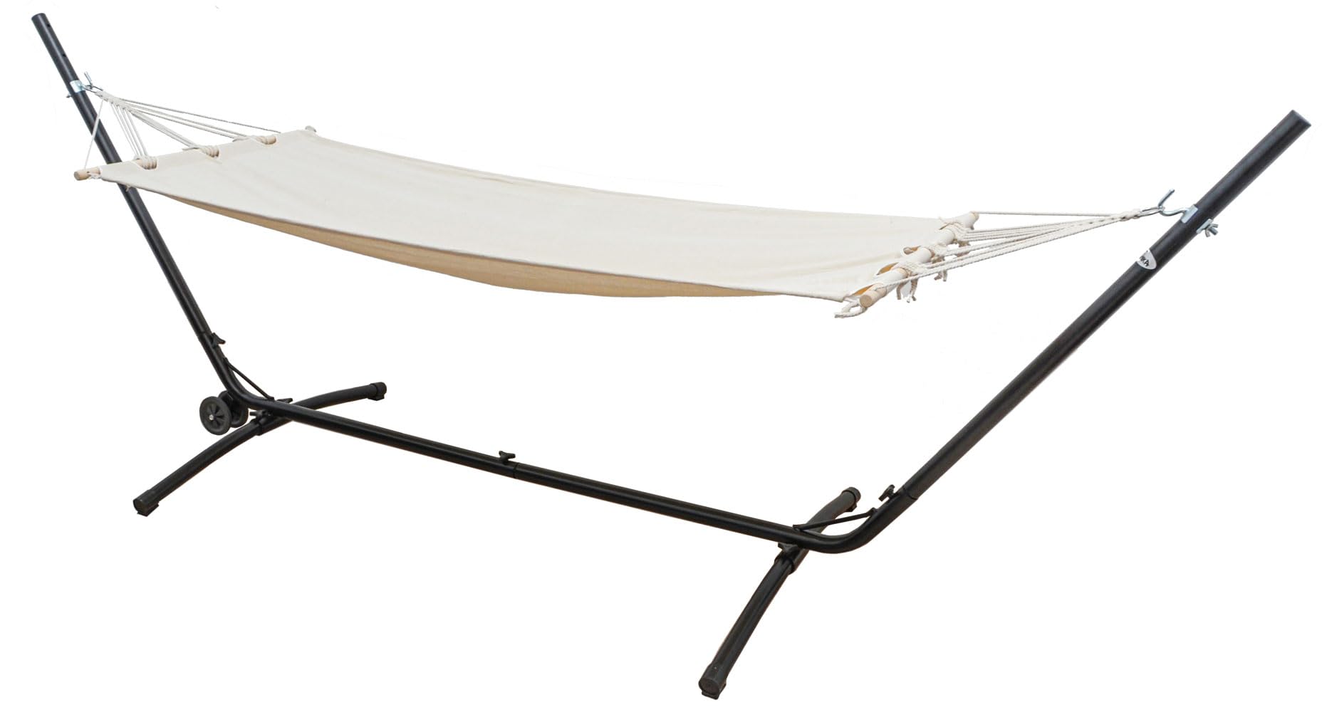 AMANKA Hamaca Jardin con Soporte Ajustable - 335cm Amaca con Base de Ruedas - 190x80 Tela Amaca Jardin Exterior Adultos Hamaca Balancin Jardin Exterior Estructura Hamaca Hamacas Colgantes con Soporte