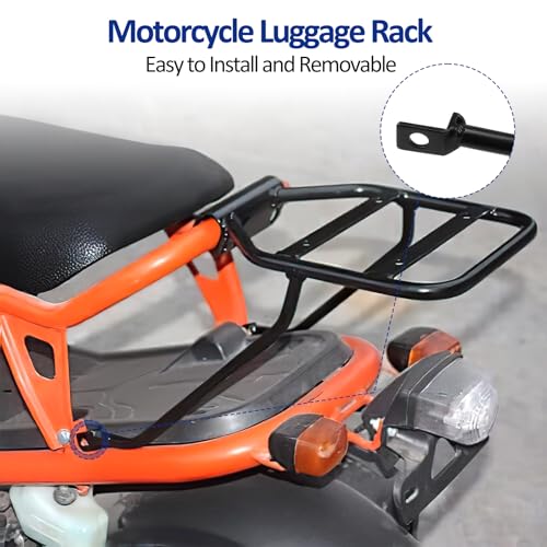 XIDAODIT Motorcycle Luggage Rack Rear Storage Tour Pack Mount for Honda Zoomer Ruckus NPS50