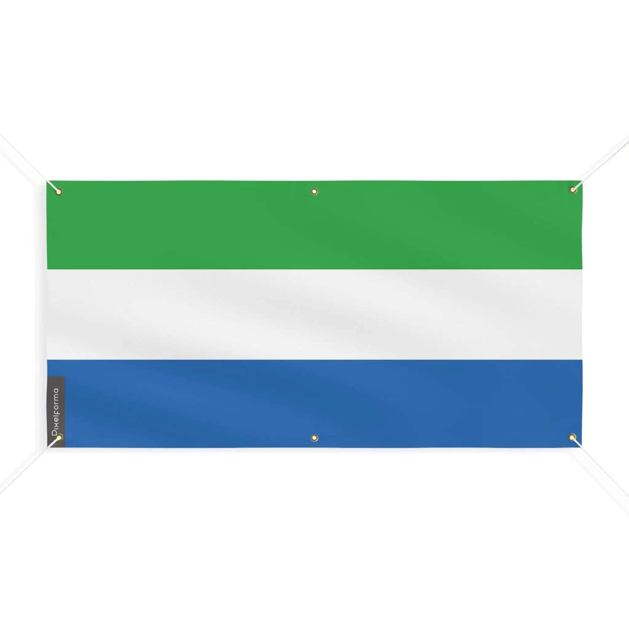 Drapeau de Sierra Leone résistant au vent fixation mât facile - 4