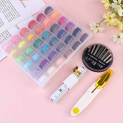 POPETPOP Kit de IniciaÃ§Ã£o Do Bordado 36 Cores Linhas Bordados Floss Agulha Kits de Ponto Cruz para