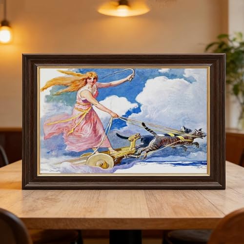 Impression sur toile Freya déesse nordique vintage pour décoration murale de salon 20x30 cm - 6