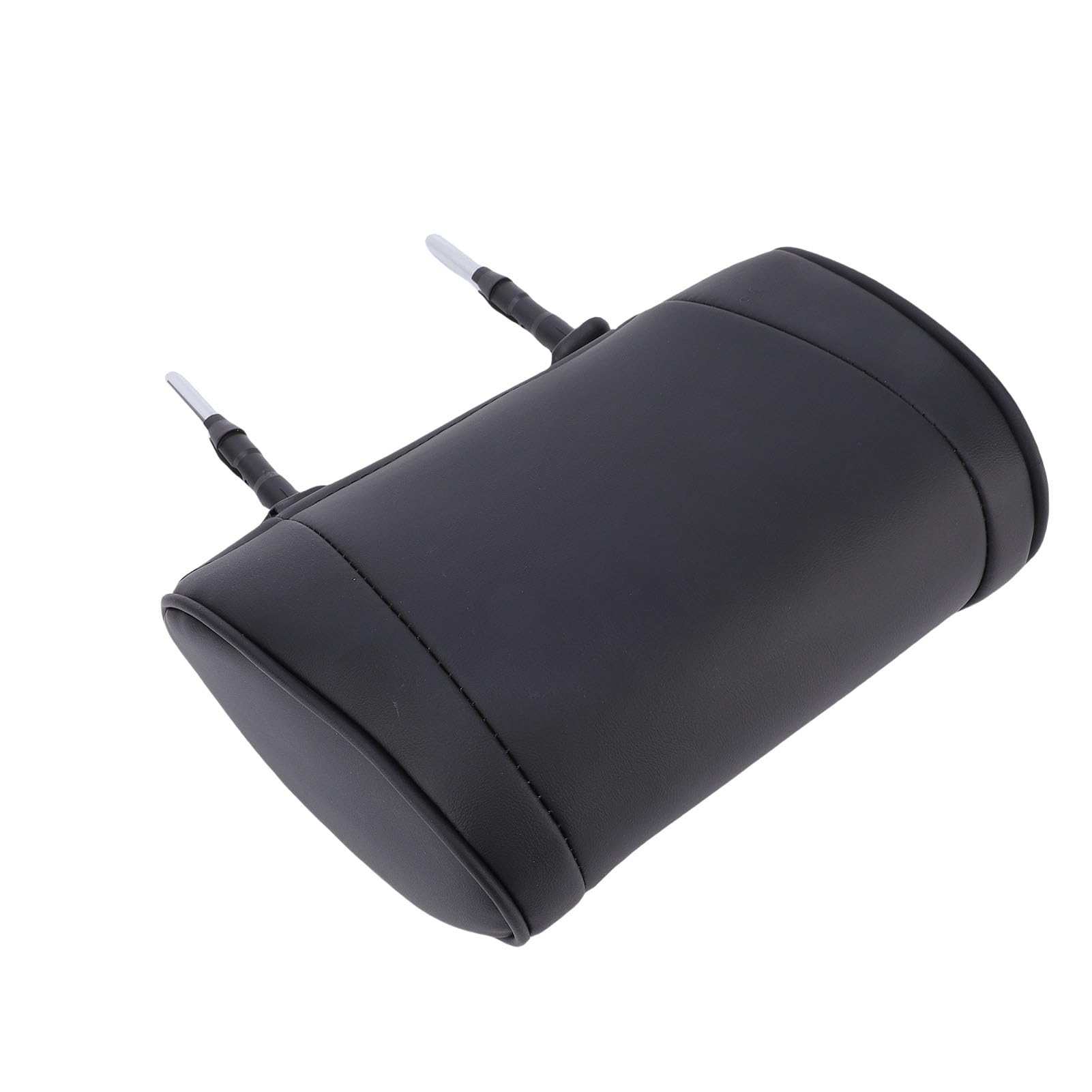 Tbest Appui-tête de Siège de Voiture, Espacement des Tiges de 150mm, Conception Ergonomique, Cuir PU, Coussin de Soutien en Mousse à Mémoire de Forme pour Les Longs Trajets, Confort
