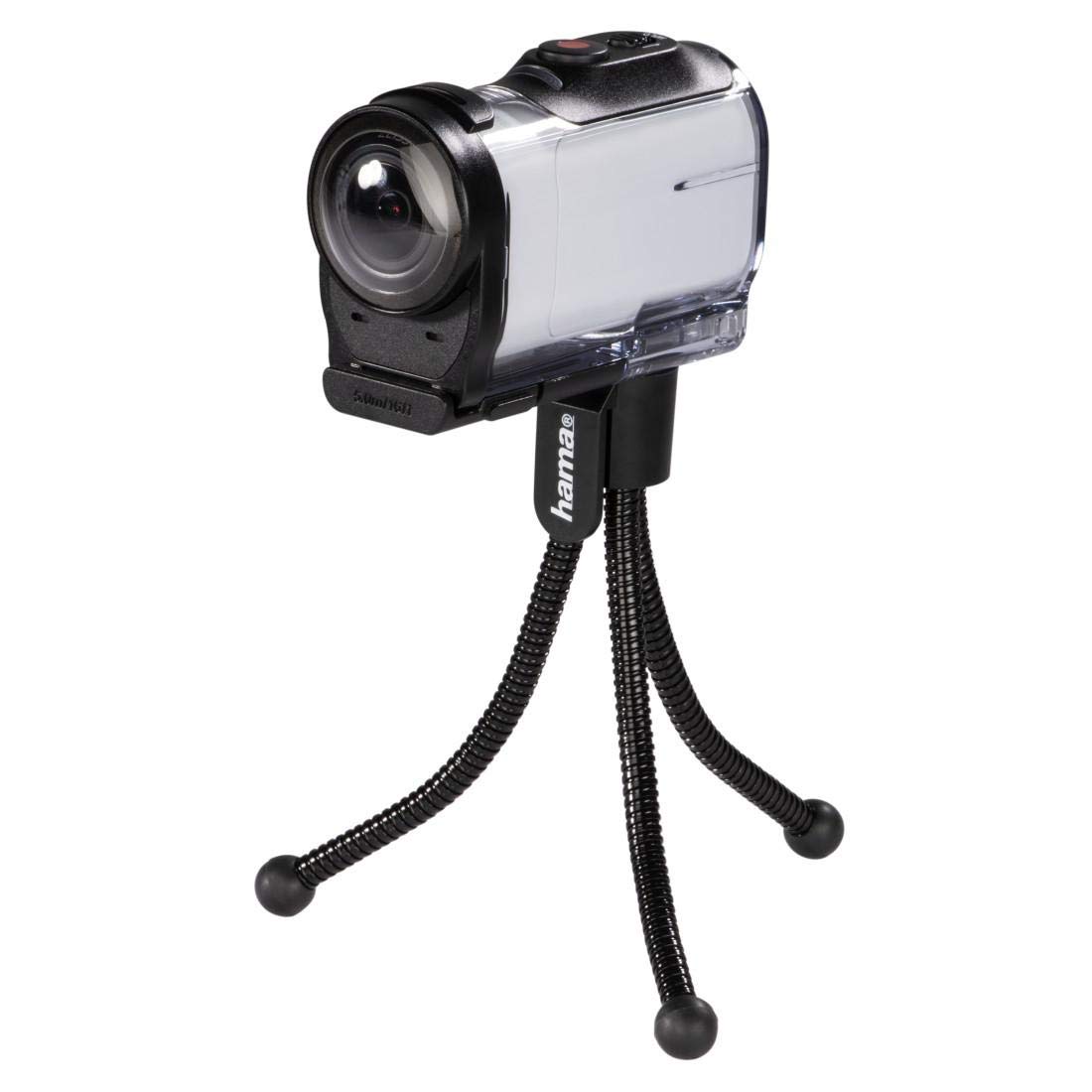 Hama Pratico mini treppiede (treppiede con gambe flessibili e clip di fissaggio) nero