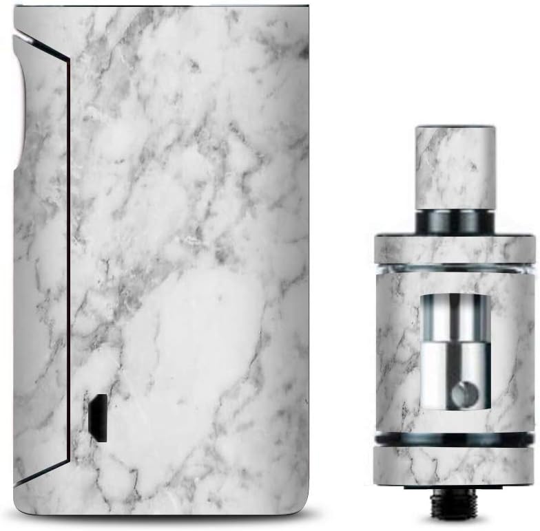 IT'S A SKIN Decal Vinyl Wrap for Vaporesso Drizzle Fit Vape Sticker Sleeve Cover/Grey and White Marble Panel
