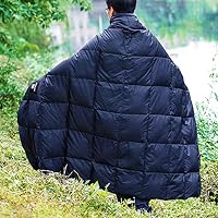 OneTigris Daunen Campingdecke,Wasserabweisende Reisedecke,5 bis 25 ℃ leicht Outdoor Decke warm für Camping Jagd Wandern 195 X 135 cm(blau) – Ansicht 2