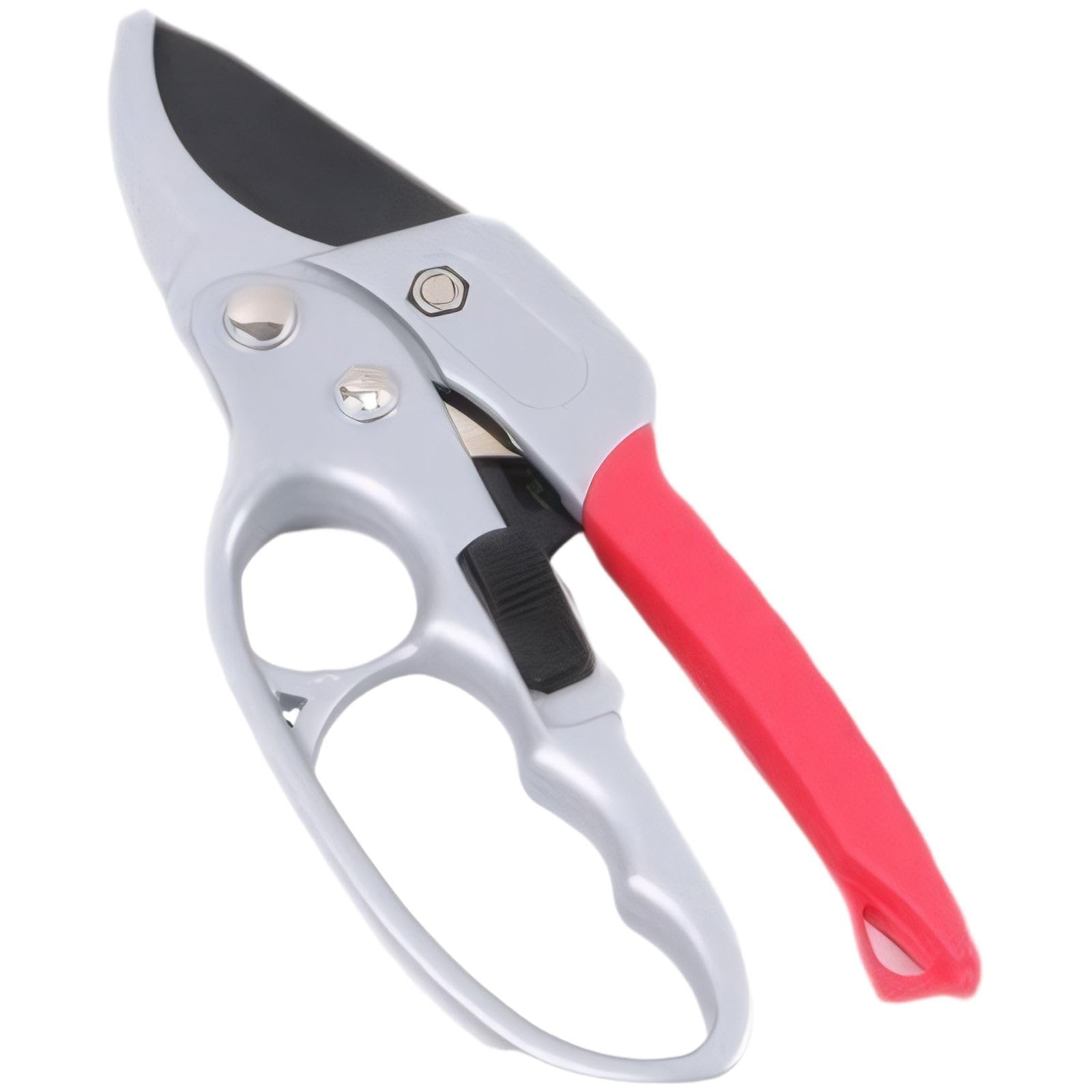 Segmented Handle Pruning Shears for Home Gardens and Outdoor Landscaping (Red, 7.87 × 2.36 in)
