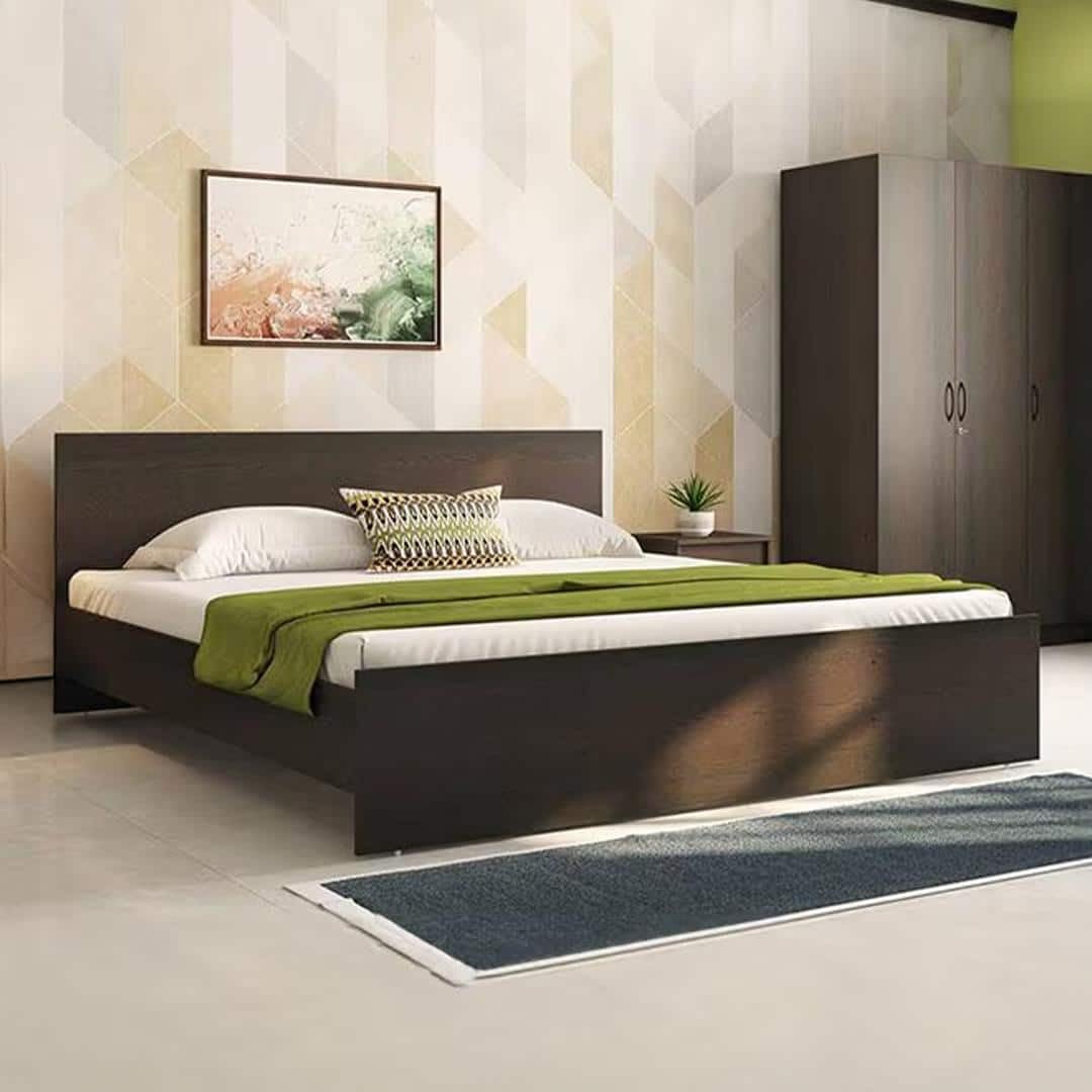 Urban Ladder Zoey Engineered Wood King Size Bed in Dark Wenge Finish-picture-11