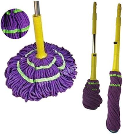 SUPER LIQUID ABSORBENT FLOOR CLEANING TWIST AND MOP SELF WRING MICROFIBRE 360 SPIN CASEMERE PACKAGED