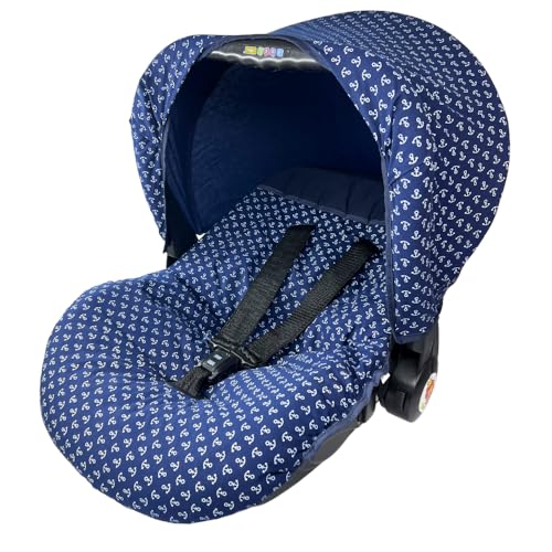 Silla Portabebé Baby Lion para Auto | Con Toldo Plegable, Arnés de 3 Puntos, Mango Ergonómico y Cajuelita | Para Bebés...