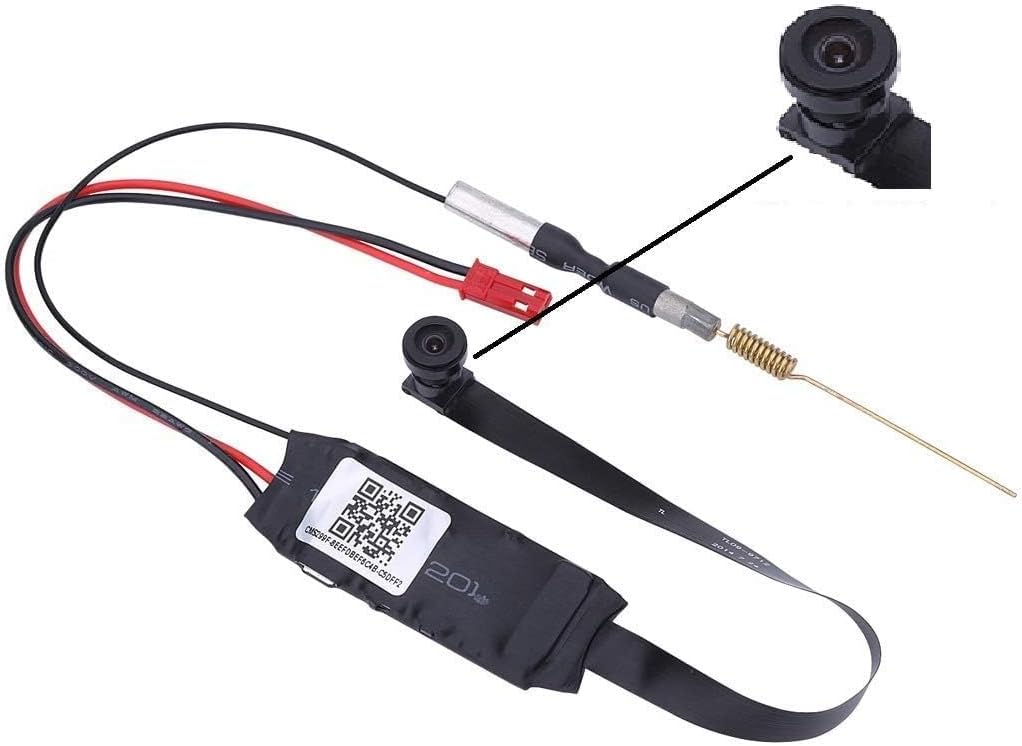 STS 1080 Full HD Spy Wireless Small Camera with WiFi Module IP P2P Video Recorder Covert Home Security Monitoring, Nanny Cam with Motion Detection (V380 PRO),Black