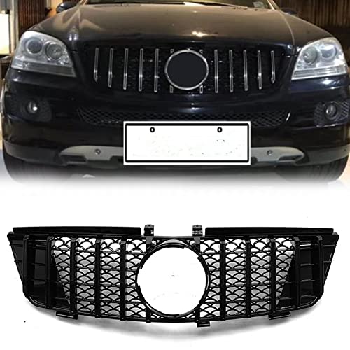 Calandre avant pour Benz ML W164 2005-2008 style GT noir