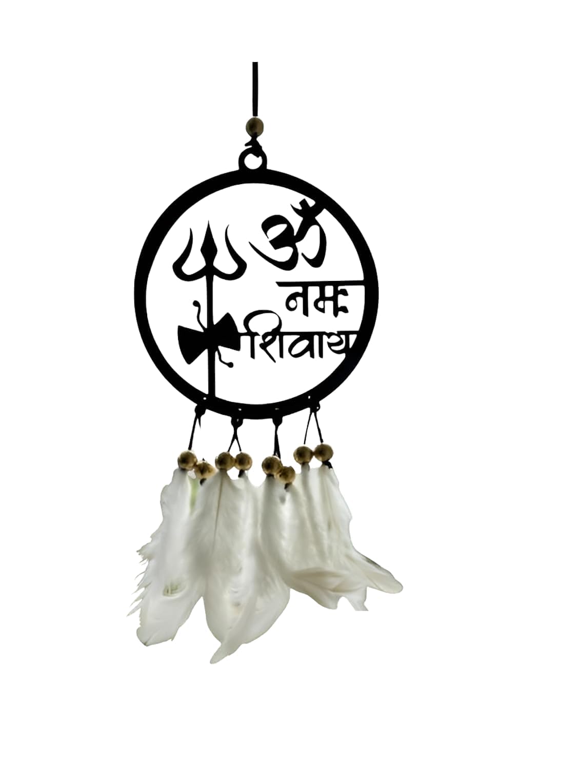 AMAMU ENTERPRISE Om Namah Shivay Car Hanging Dream Catcher for Car, Office & Home | Handmade Wall Hanging Traditional Dreamcatcher | Lightweight Design | Car Accessories-image-44