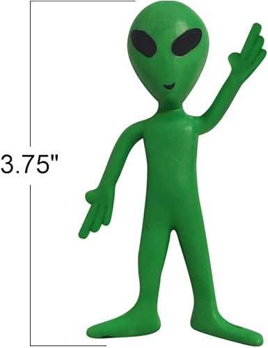 Miniatura 3 de ArtCreativity Figuras de alienígenas flexibles (juego de 12) para hombres flexibles, recuerdos de fiesta de cumpleaños para niños y niñas, juguetes