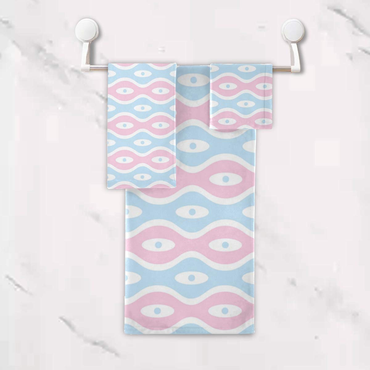 MONTOJ Fresh Baby Color Washrag Badetuch, Handtücher, 3-teiliges Set