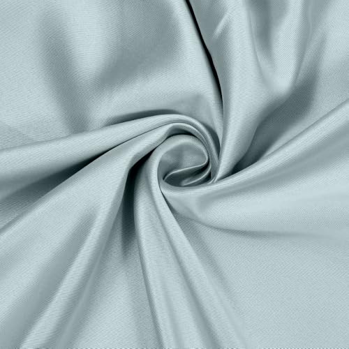 Image of haus & kinder Solid Blackout Window Curtains 5 Feet Long Pack of 2 Window Curtains, 5 Feet Curtains for Window, 100% Room Darkening (Aqua, 114x213 CM)