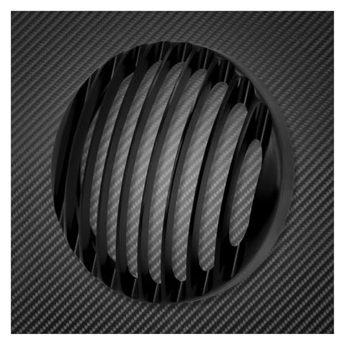 Grille de phare moto 5 3/4 pouces noire en acier pour Sportster 883