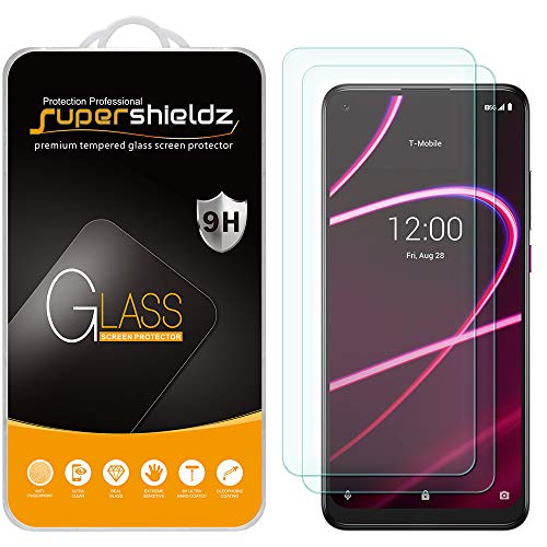 (2 Pack) Supershieldz for T-Mobile (Revvl 5G) Tempered Glass Screen Protector, Anti Scratch, Bubble Free