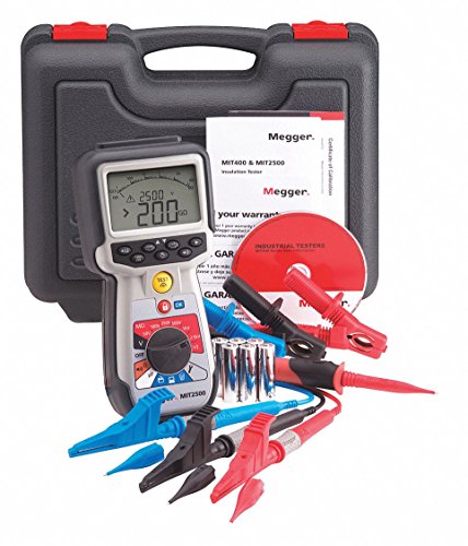 Image of Megger MIT2500 Insulation Tester, 4.25 inch Width, 9.00 inch Length