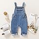 T TALENTBABY Unisex Denim Overall für Neugeborene