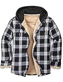 IVUMA Camisas de manga larga de algodón a cuadros para hombre, Medium
