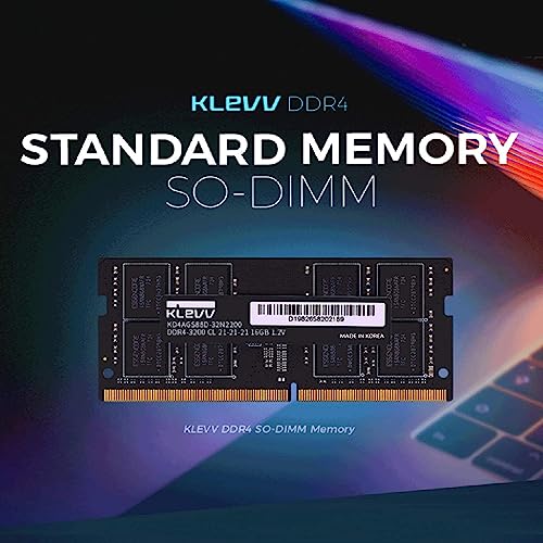 Image of KLEVV DDR4 32GB (1x32GB) 3200MHz CL22 1.2V SODIMM Laptop Ram Memory SK Hynix Chip (KD4BGSA80-32N220A)