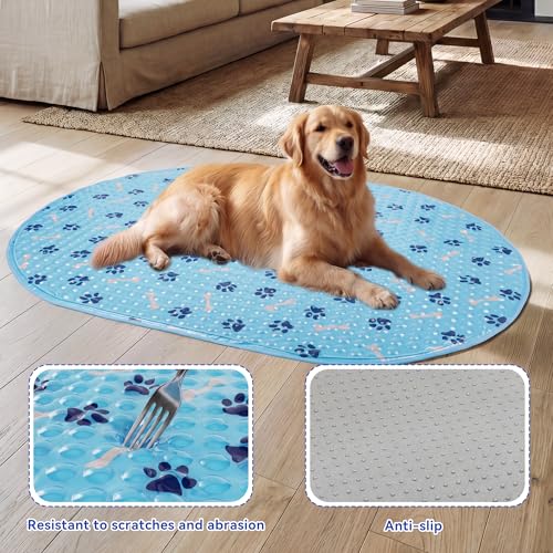 Dog Cooling Mat, Patented Gel Cooling Dog Bed, Non-Slip Waterproof Gel Cooling Pad for Medium Dogs, Pet Cooling Mat for Indoors Outdoors, Crate Kennel Car Travel 24.5"x36" — view 6