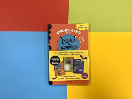 Aprender a leer en la Escuela de Monstruos - Pack con los libros 7, 8 y 9: En letra MAYÚSCULA (libros para niños a partir de 5 años)