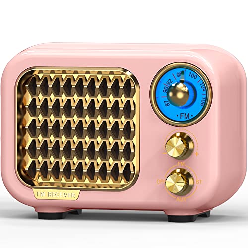 Tendak Radio Portable - Radio Vintage Bluetooth 5.1 FM, Poste Radio avec Une qualité sonore Hi-FI, Radio Retro Transistor Prise en Charge de la Carte TF/AUX/USB