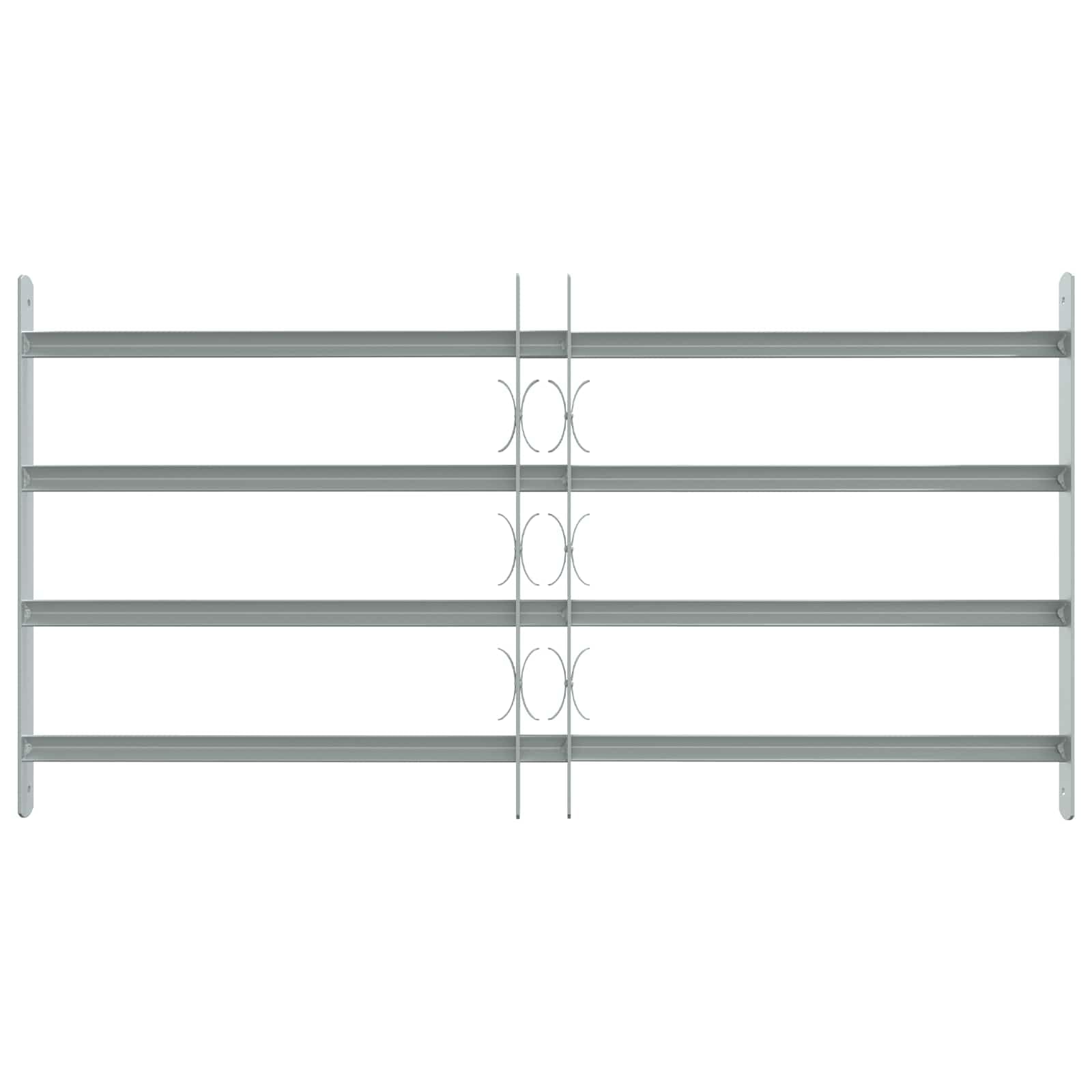 Rejilla de seguridad para ventanas (4 barras cruzadas, 3 piezas, rejilla protectora para balcón, planta baja y ventana de bodega-A3)