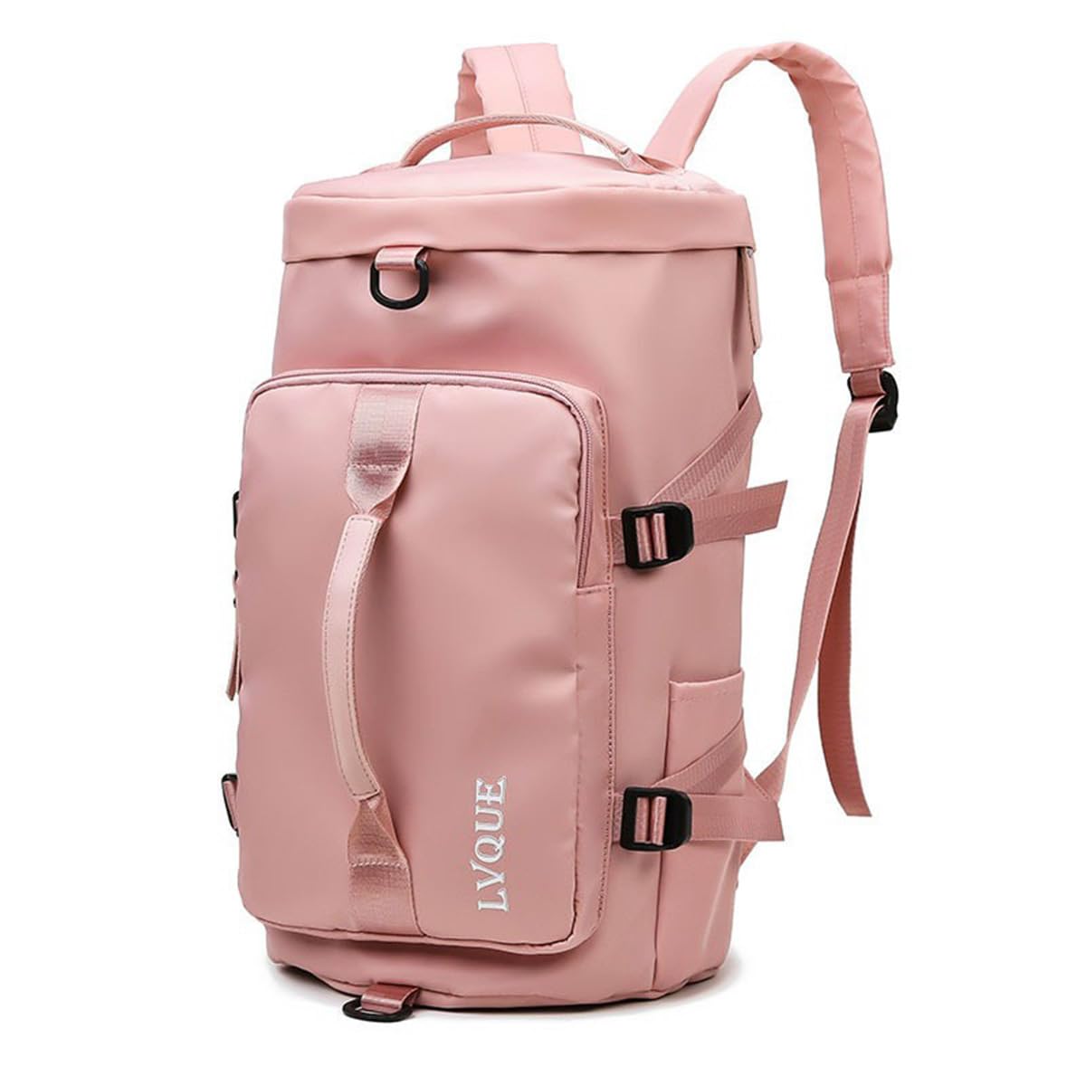 Gym Bag for Womens and Mens Sport Duffel Bag,Gym Bag with Shoe Compartment Multi Pocket Duffel Bag Large Capacity Sport Bag Gym Bag for Sport Gym Tote Bags Swimming Yoga (Light Meat Pink)