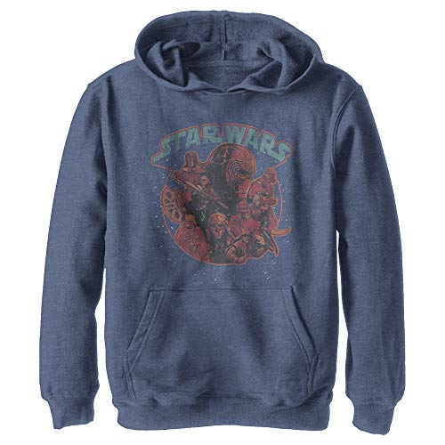 Pull à capuche Star Wars chaud pour garçon en polaire bleu contre le froid