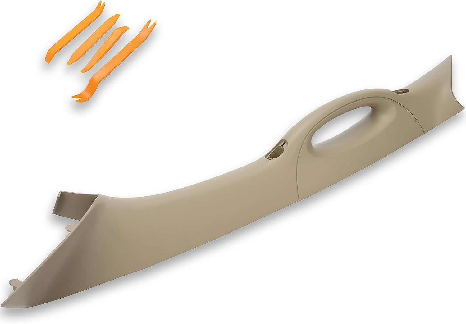 A Pillar Interior Trim Handle Left Driver Side Compatible with Ford F150 F-150 2004-2008 Lincoln Mark LT 2006-2008 A Pillar Grab Handle Assist Panel 4L3Z-1503599-AAC (Left Driver Side Beige)