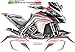 Vulturbike Kit Adesivi per Ducati Multistrada 950-1200 DVT Fino al 2018 Bianca