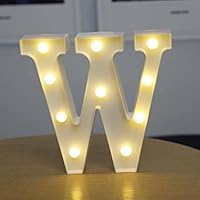 Vista 40 de anso Letras LED del alfabeto, números iluminados, letras de plástico blanco, decoración de pie de la A a la Z 0 ~ 9 (letra R)