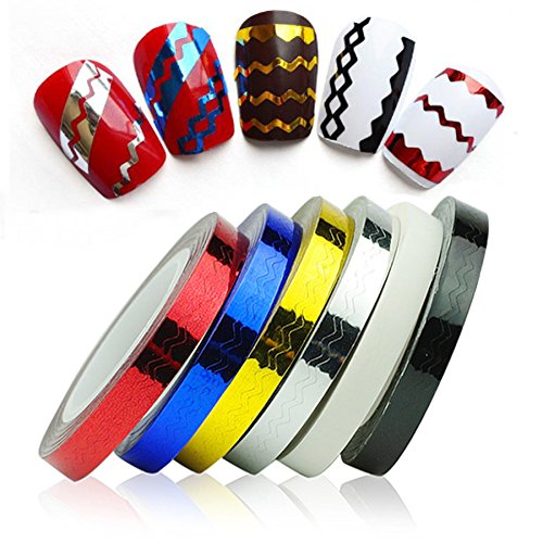 New8Beauty Nail Striping Tape 6pack Beauty & Personal Care