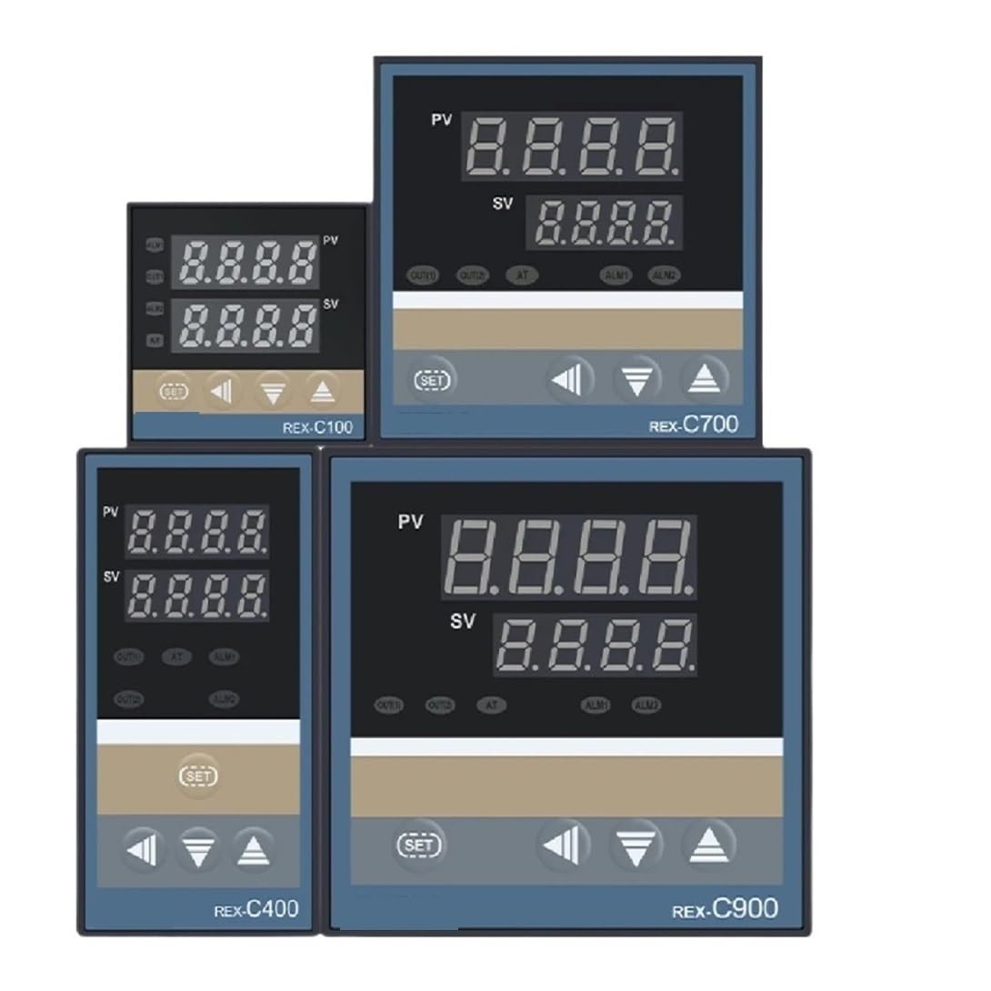 1pcs Digital Temp Thermostat REX-C100 C400 C700 C900 PID Temperaturees Controller with Solid State Relay Output(C700-MAN-PT100)