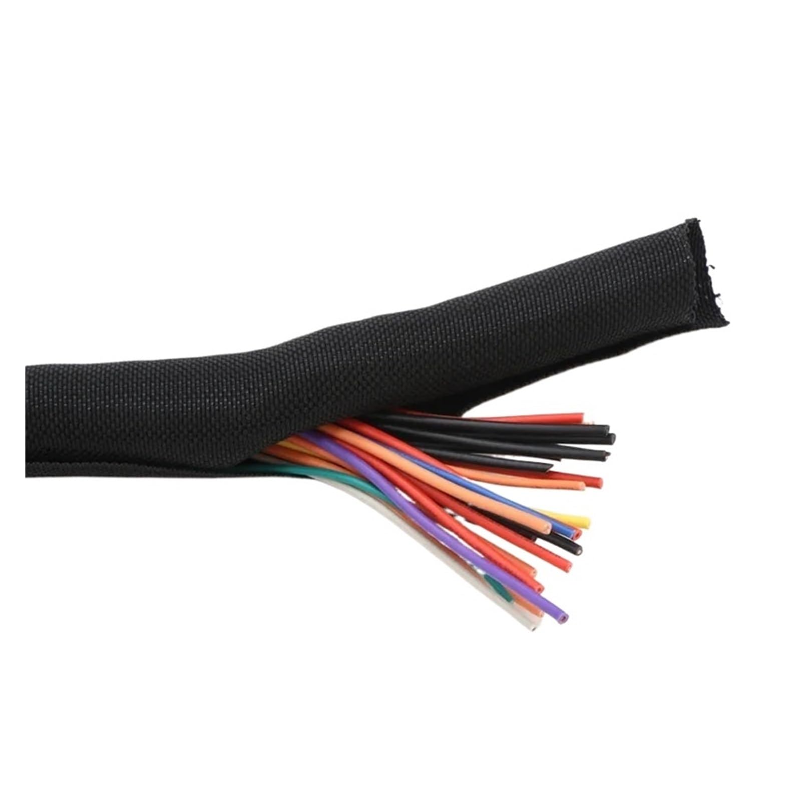 Guaina protettiva per cablaggio Guaina intrecciata espandibile in PET con chiusura automatica, tubo flessibile isolato con chiusura automatica, avvolgimento del filo, tubo di protezione del cavo(GRAY,