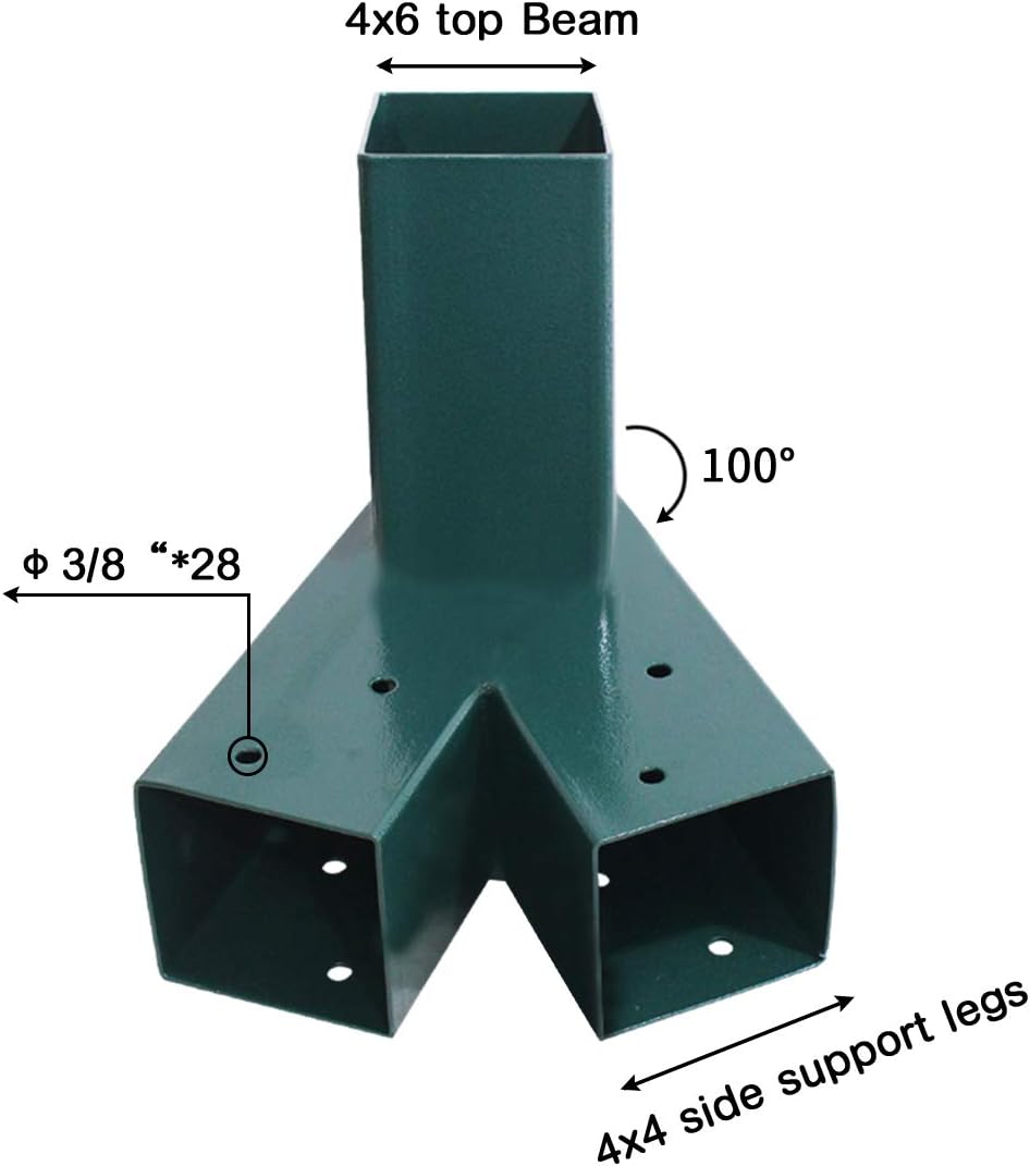 Get Discount Offer Lovely Snail A-Frame Bracket Swing Set Heavy Duty Steel Brackets with Mounting Hardware 1 Pack Green